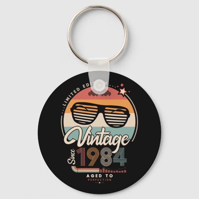 Vintage since 1984 key ring (Front)