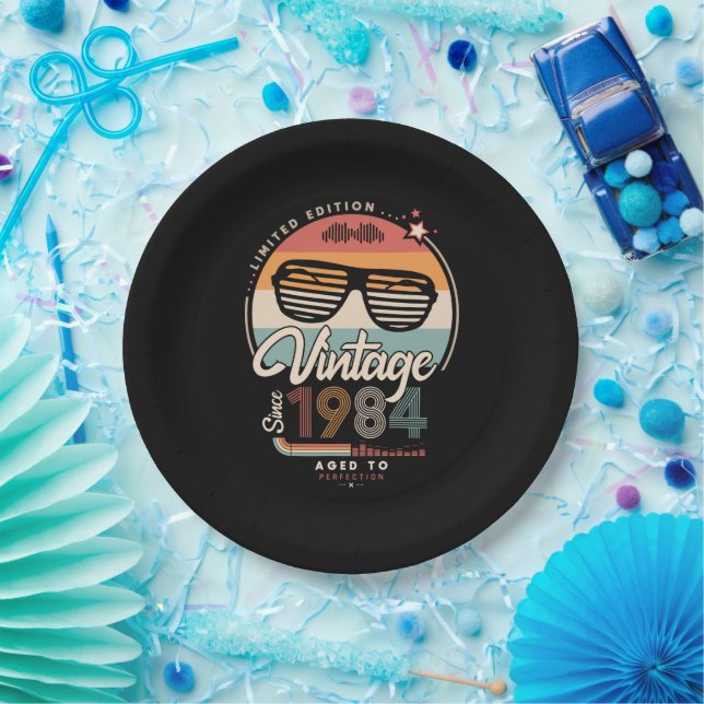 Vintage since 1984 paper plate (Party)