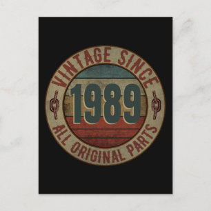 VINTAGE SINCE 1989 ALL ORIGINAL PARTS. POSTCARD