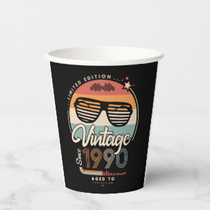 Vintage since 1990 paper cups