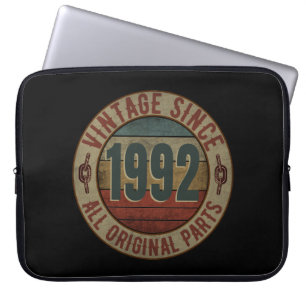 VINTAGE SINCE 1992 ALL ORIGINAL PARTS LAPTOP SLEEVE
