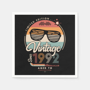 Vintage since 1992 napkin