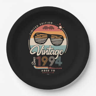 Vintage since 1994 paper plate