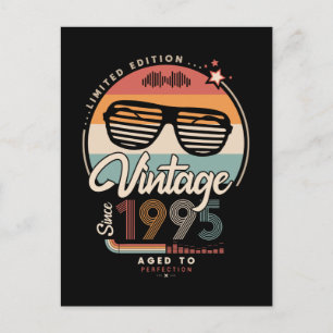 Vintage since 1995 postcard