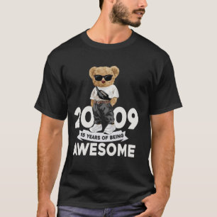 Vintage Since 2009 15th Birthday Gifts 15 Year Old T-Shirt