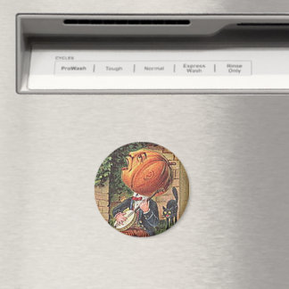 Vintage Singing Pumpkin Man Magnet