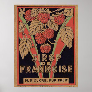 Vintage Sirop de Framboise Ad Poster