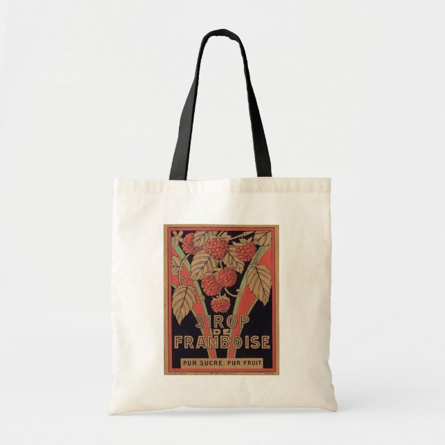 Vintage Sirop de Framboise Ad Tote Bag (Front)