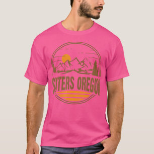 Vintage Sisters Oregon Mountain Hiking Souvenir Pr T-Shirt