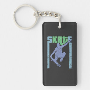 Vintage Skateboard Key Ring