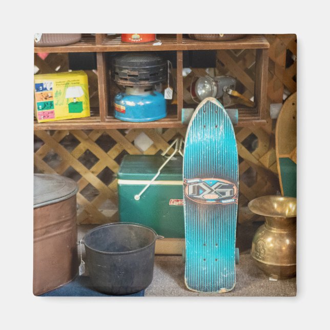 Vintage Skateboard Magnet (Front)