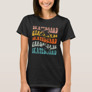 Vintage Skateboard Skateboarder Mens Boys Kids T-Shirt