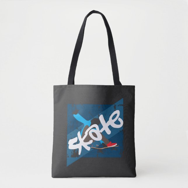 Vintage Skateboard Tote Bag (Front)
