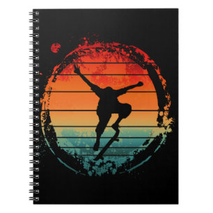 Vintage Skateboarding Skateboard Notebook