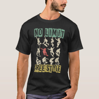 Vintage Skateboarding Skater Girl Aesthetic T-Shirt