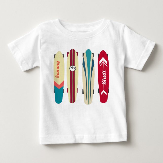Vintage Skateboards Baby T-Shirt (Front)