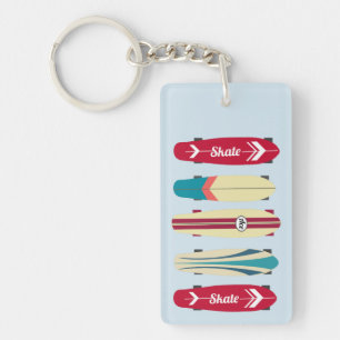 Vintage Skateboards Key Ring