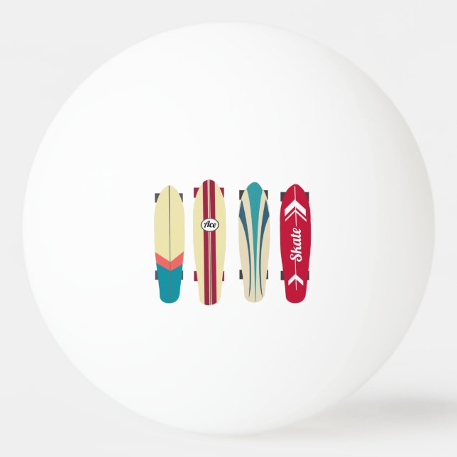 Vintage Skateboards Ping Pong Ball (Front)