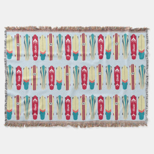 Vintage Skateboards Throw Blanket