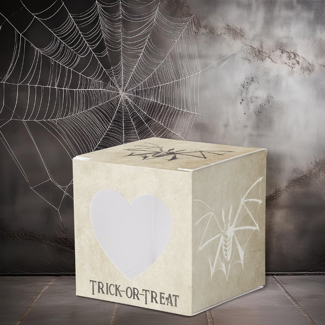 Vintage Skeletal Bat Halloween Favour Box (Creator Uploaded)