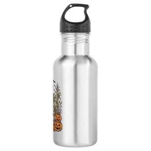 Vintage Skeleton and Pumpkins Halloween Shirt Desi 532 Ml Water Bottle