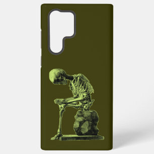 Vintage Skeleton Art “The Thinker” Samsung Galaxy Case