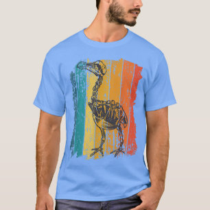 Vintage skeleton dodo etinct flightless bird anima T-Shirt
