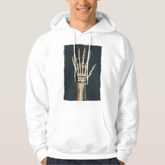 Vintage Skeleton Hand Anatomy Hoodie