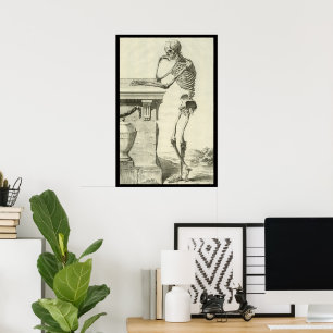 Vintage Skeleton, Human Anatomy by Denis Diderot Poster