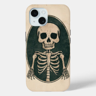 Vintage Skeleton - Just Say Hi  iPhone 15 Case