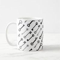 Vintage Skeleton Key Mug