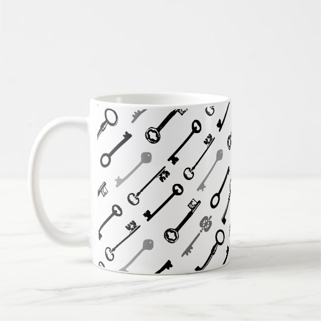 Vintage Skeleton Key Mug (Left)