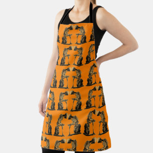 Vintage Skeleton “Thinker” Apron