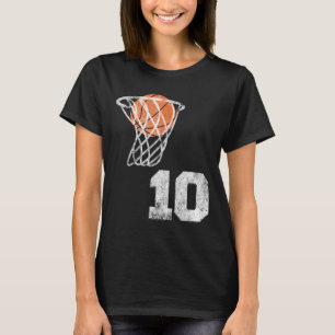 Vintage Sketll Jersey Number 10 Player Number T-Shirt
