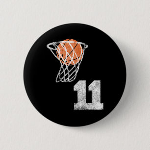 Vintage Sketll Jersey Number 11 Player Number 6 Cm Round Badge