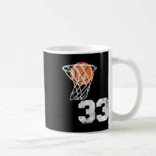 Vintage Sketll Jersey Number 33 Player Number Coffee Mug