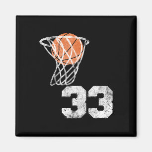 Vintage Sketll Jersey Number 33 Player Number Magnet