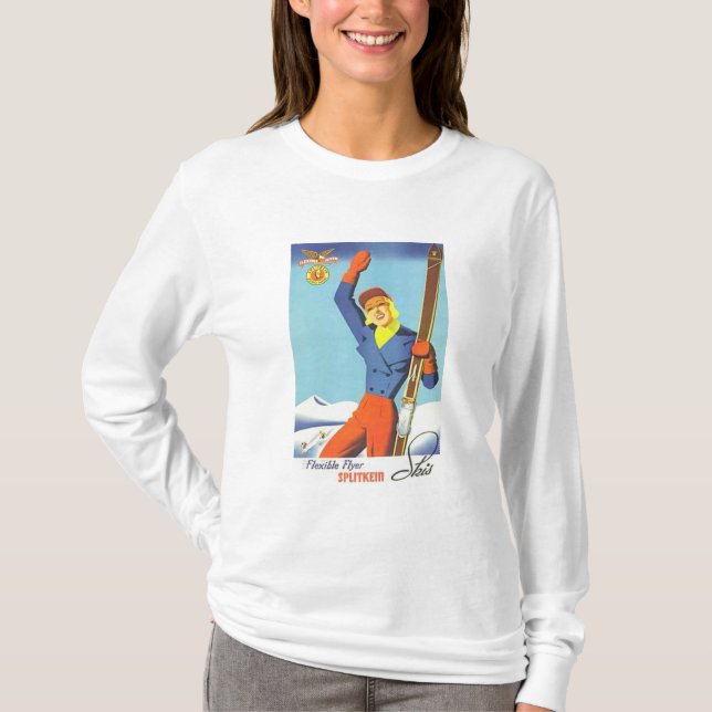 Vintage Ski Advertisement T-Shirt (Front)