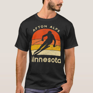 Vintage Ski Afton Alps Minnesota Mountain  T-Shirt