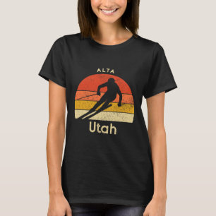 Vintage Ski Alta Utah Mountain  T-Shirt