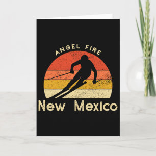 Vintage Ski Angel Fire New Mexico Mountain Card