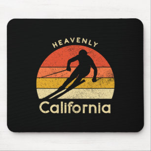 Vintage Ski Heavenly California Mountain Mouse Pad