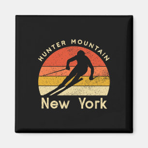 Vintage Ski Hunter Mountain New York Mountain  Magnet
