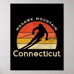 Vintage Ski Mohawk Mountain Connecticut Mountain Poster