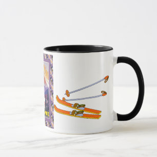 Vintage Ski Poster, France, La Savoie, Mug