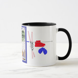 Vintage Ski Poster, Mad River Glen Mug