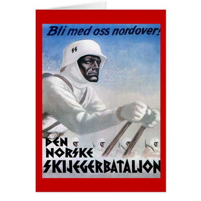 Vintage Ski poster, Norske skijeggerbatallion (Front)