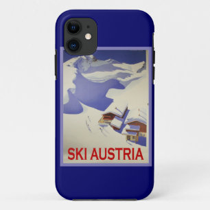 Vintage Ski Poster, Ski Austria Case-Mate iPhone Case