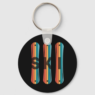 Vintage Ski Shirt For Men Women 80s 90s Snowboardi Key Ring