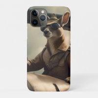 "Vintage Skies: The Kangaroo Pilot in Old Plane